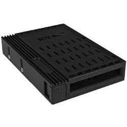 Avtagbart rack ICY BOX IB-2536 - Svart - Omvandlare för 2,5 till 3,5 tums SATA I och II hårddiskar