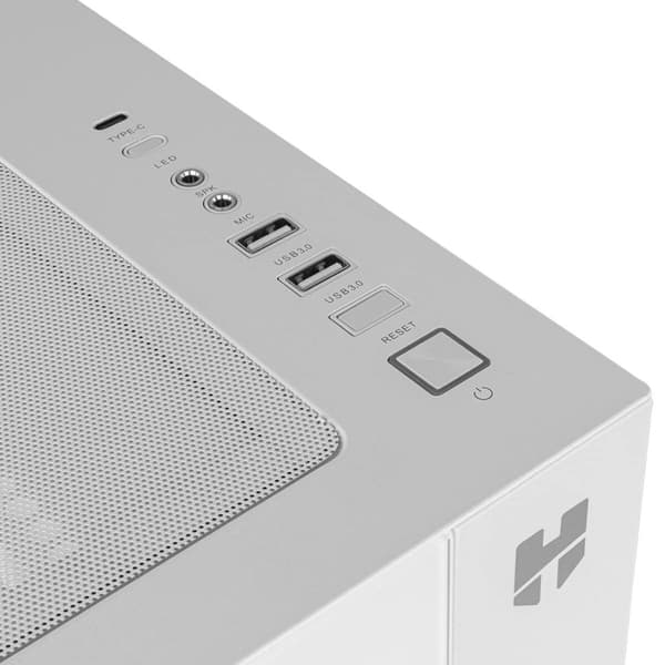 ATX Semi-tårn kasse Nox-Xtreme NXHUMMERASTRAWH Hvid LED RGB