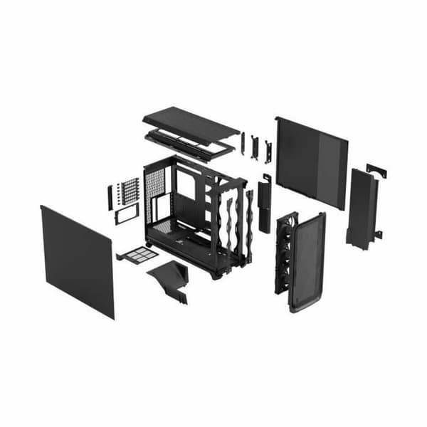ATX Semi-tårn Boks Fractal Svart