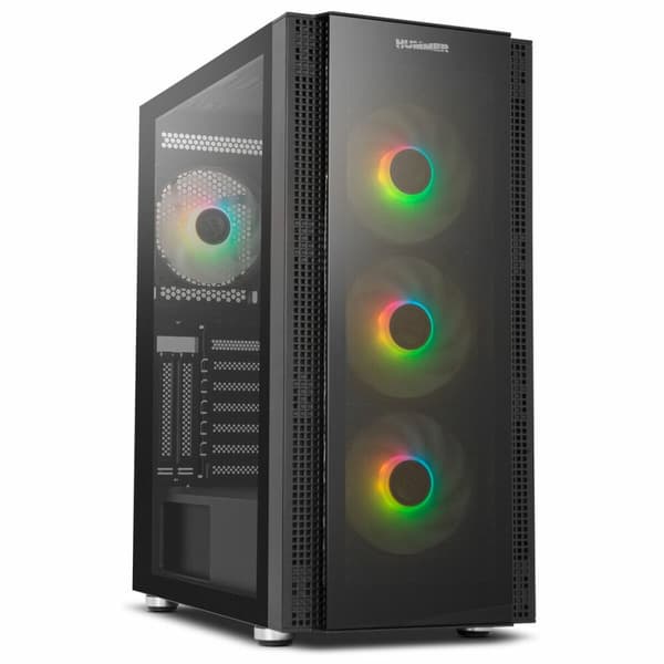 ATX Semi-tårn kasse Nox-Xtreme Hummer Horus Sort E-ATX Sort