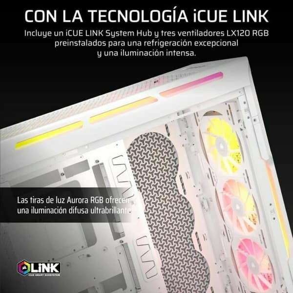 ATX Semitorn Corsair CC-9011299-WW Vit Multicolour