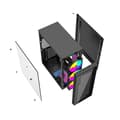 Miniatyrbild 10 av 10: ATX Semitorn GEMBIRD CCC-FC-500 Svart Multicolour