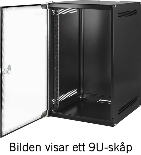 10" wall cabinet, delivered unassembled, 4U, 280x310