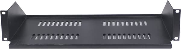 19" fixed shelf, 2U, 267mm deep, max 8Kg