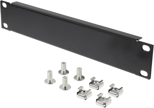 10" cover plate, metal, black, metall