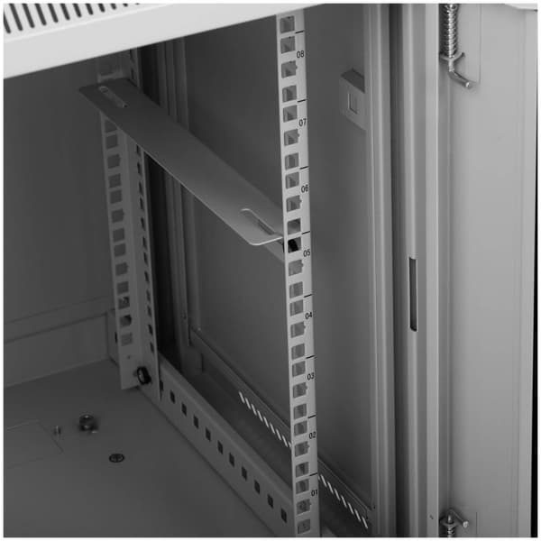 Fromm Starck Serverrack - 19 tum - 9 HE - Låsbart - 75 kg - Grått