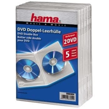 Hama 04783894 DVD Dobbeltæske - 5 Pakke / Gennemsigtig