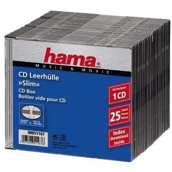 Hama 04751167 CD Slim Box - 25 stk
