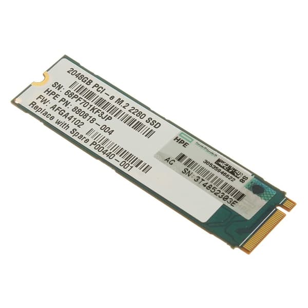 HPE HP 2.048TB NVMe X4 M.2 2280 ri Internal Solid State Drive (SSD) P00440-001