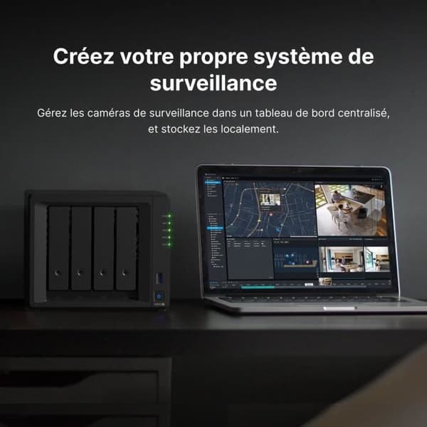 Storage Server (NAS) - Synology - 4 Bays - Ryzen R1600 Dual -core