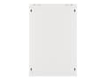 Miniatyrbillede 4 af 11: Lanberg wall-mounted installation rack cabinet 19'' 18U 600x450mm gray (glass door)