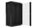 Miniatyrbillede 7 af 11: Szafa instalacyjna wisząca 19'' 22U 600X450mm czarna (drzwi      szklane)