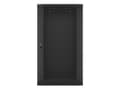 Miniatyrbillede 10 af 11: Szafa instalacyjna wisząca 19'' 22U 600X450mm czarna (drzwi      szklane)