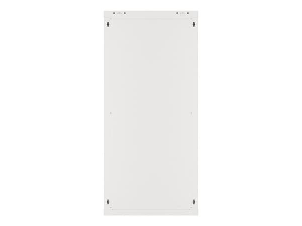 Lanberg wall-mounted installation rack cabinet 19'' 27U 600x600mm gray (glass door)