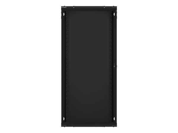 Lanberg wall-mounted installation rack cabinet 19'' 27U 600x600mm black (glass door)