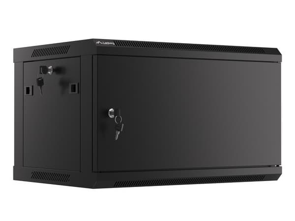 Lanberg WF01-6406-00B rack cabinet 6U Wall mounted rack Black