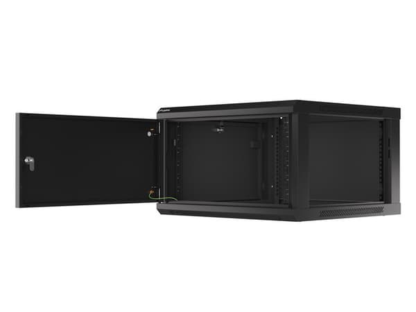 Lanberg WF01-6606-00B rack cabinet 6U Wall mounted rack Black