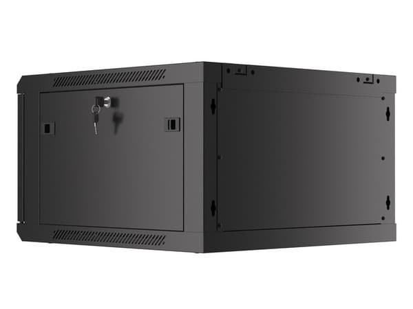 Lanberg WF01-6606-00B rack cabinet 6U Wall mounted rack Black