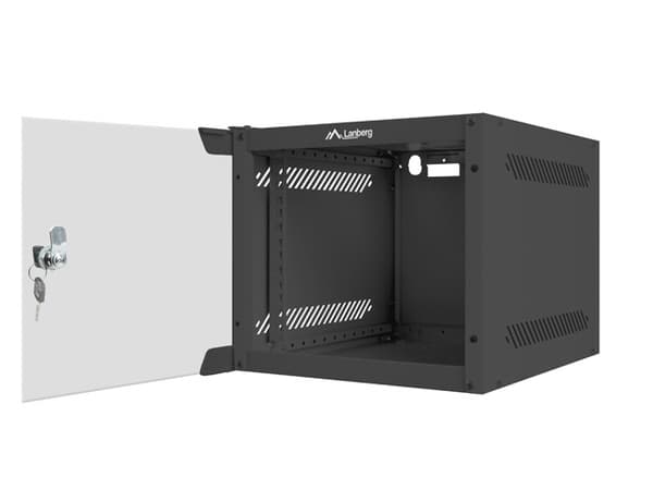 LANBERG 10" WALL-MOUNTED RACK CABINET 4U (280X310, BLACK)
