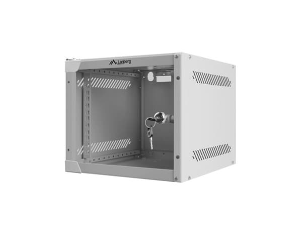 LANBERG WALL-MOUNTED 10" RACK CABINET 4U (280X310, GRAY)