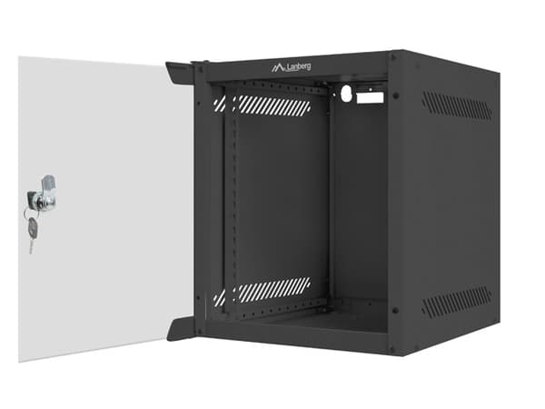 LANBERG WALL-MOUNTED RACK CABINET 10" 6U (280X310, BLACK)