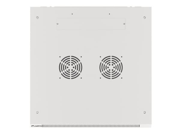 Lanberg wall-mounted installation rack cabinet 19'' 6U 600x600mm gray (glass door)