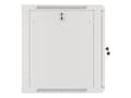 Pikkukuva 4 / 11: Lanberg wall-mounted installation rack cabinet 19'' 12U 600x600mm gray (glass door)