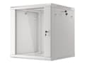 Pikkukuva 7 / 11: Lanberg wall-mounted installation rack cabinet 19'' 12U 600x600mm gray (glass door)