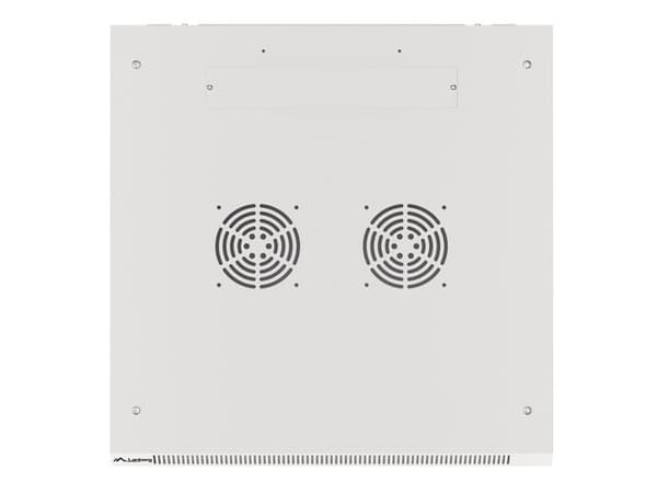 Lanberg wall-mounted installation rack cabinet 19'' 12U 600x600mm gray (glass door)