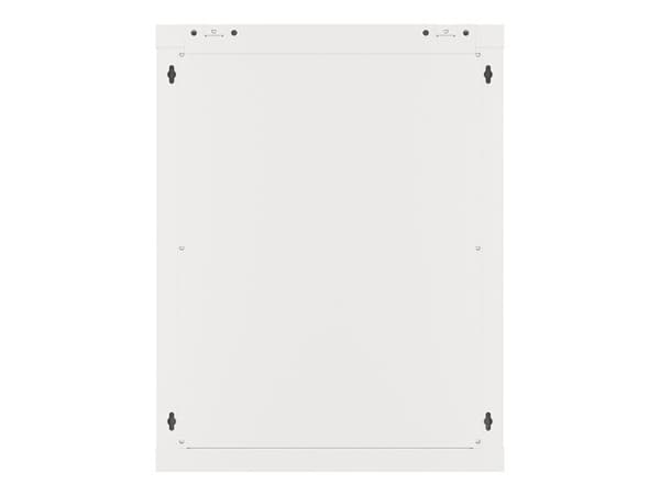 Lanberg Rack cabinet 19" wall-mount 15U/600x600 (flat pack) with glass door V2, grey | Lanberg