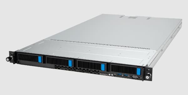 ASUS RS500A-E12-RS4U Socket SP5 Rack (1U) Black, Silver Sort, Sølv