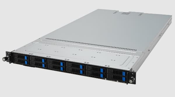 ASUS RS500A-E12-RS12U Socket SP5 Rack (1U) Grey Grå