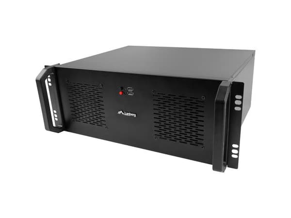 LANBERG SERVERKÆBRING 19" 4U ATX 350/10 SC01-3 Sort