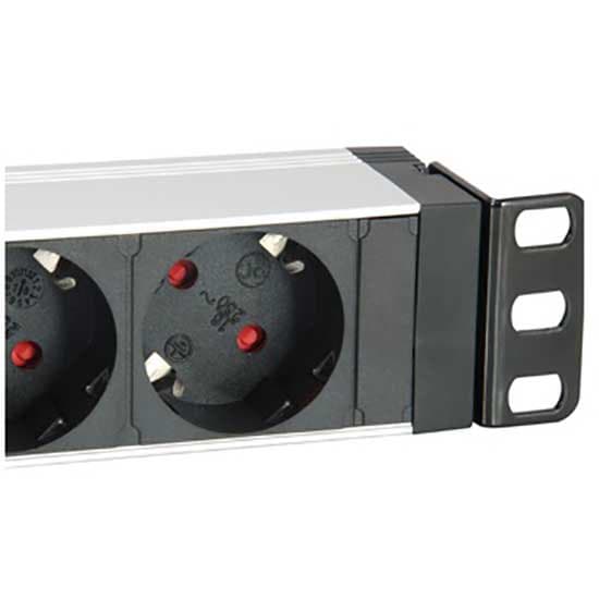 Equip Rack Power Strip 19´´ Cable 1.8 M 7 Outlets Sort