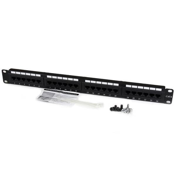 Startech 24 Port Cat6 110 Sort