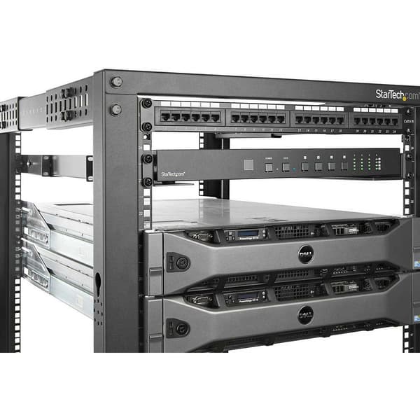 Startech Rack 1u Adjustable Rails 4 Post Svart