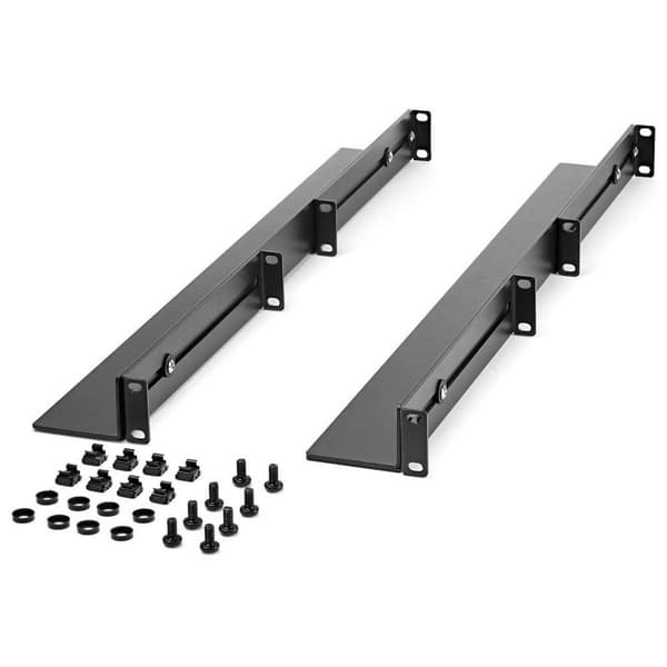 Startech Rack 1u Adjustable Rails 4 Post Svart