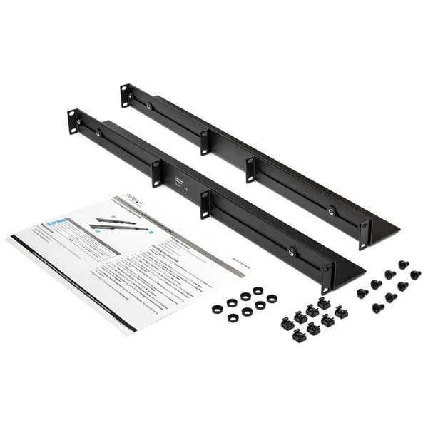 Startech Rack 1u Adjustable Rails 4 Post Svart