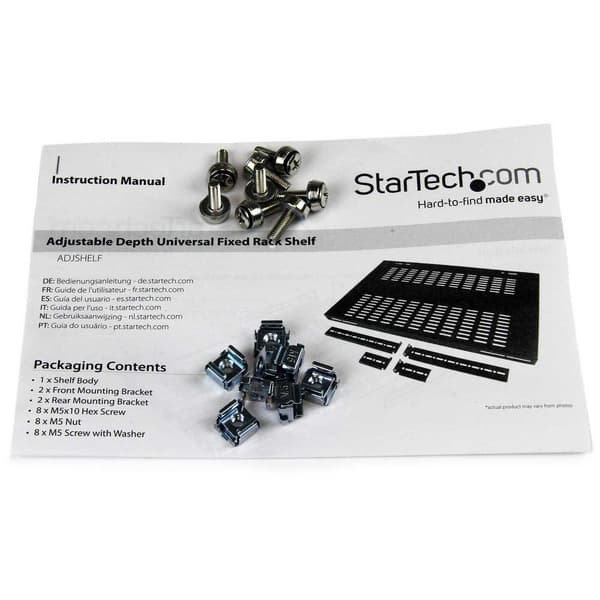 Startech Rack Adjustable Depth Shelf Sort
