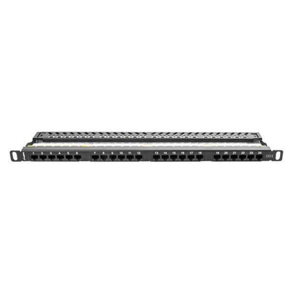 Lanberg Patch Panel Ppu6-0024-b 24 Ports 19´´ Søvfarvet Sort