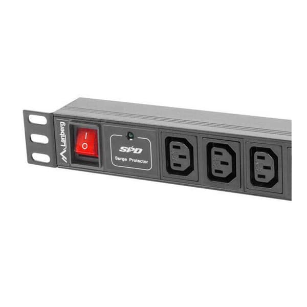 Lanberg Rack Power Strip Pdu-10i-0200-iec-bk 10 Outlets 19´´ Søvfarvet