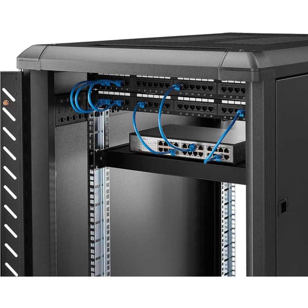 Startech Rack 1u Fixed Shelf Musta