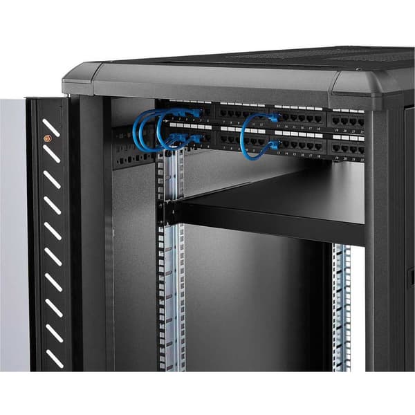 Startech Rack 1u Fixed Shelf Musta