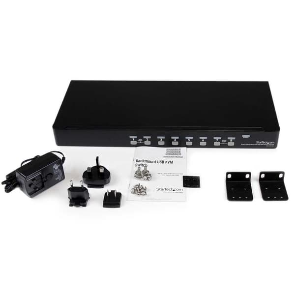 Startech Kvm-switch Sv831dusbu 8 Hamnar Svart
