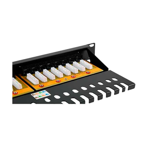 2lan Patch Panel 19´´ Cat 6a 24 Utp Søvfarvet