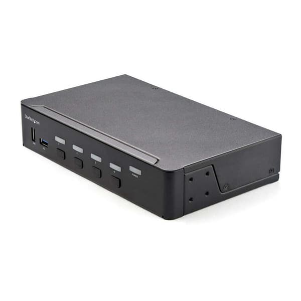 Startech Kvm-kytkin Sv431hu34k6 Hopeinen musta