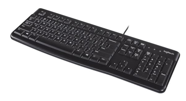 Logitech K120 920-002479 kalvonäppäimistö (USB 2.0; (US); musta)
