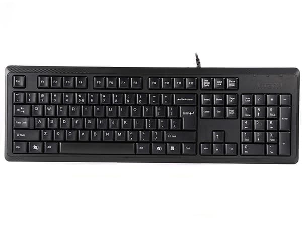 A4 TECH KR-92 kalvonäppäimistö A4TKLA46007 (USB 2.0; (US); musta väri)