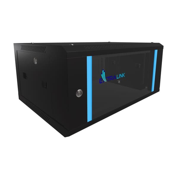 Extralink 4U 600x450 Musta | Telinekaappi | seinään asennettu