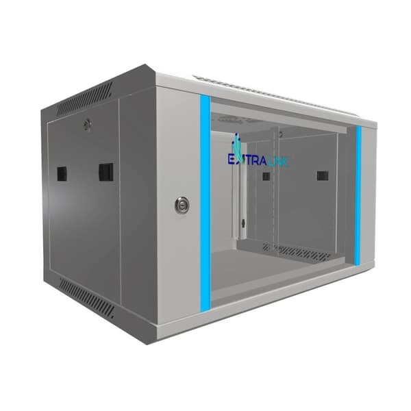 Extralink 6U 600x450 harmaa | Telinekaappi | seinään asennettu